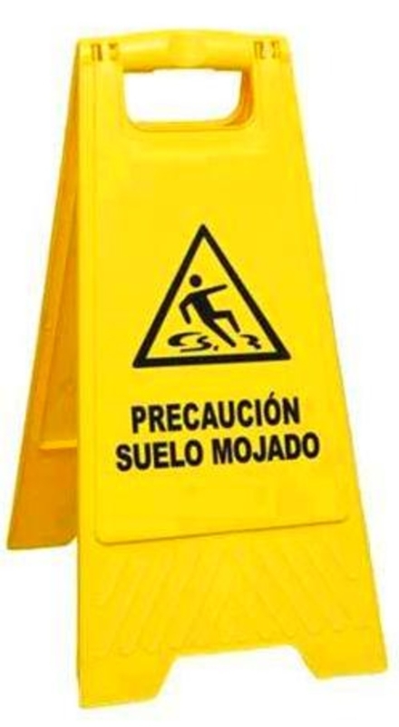 SEÑAL PVC 330X680 SUELO MOJADO