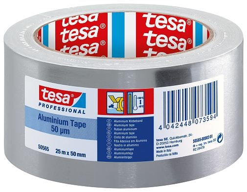 TESA 50565 CINTA ADHESIVA ALUMINIO 50µ 50mm X 25mt