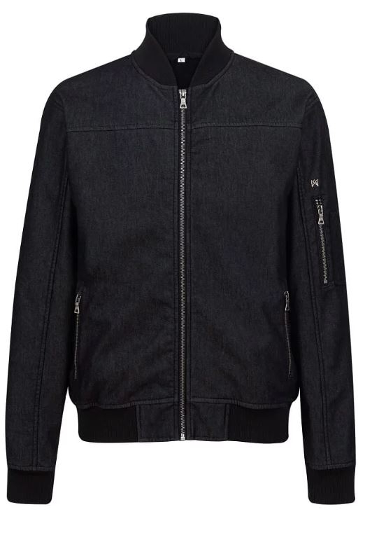 CAZADORA BOMBER DENIM NEGRO(4837)