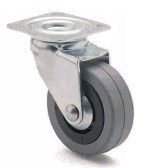 ARSA 22633 RUEDA Ø50mm GIRAT PLATINA GOMA GRIS