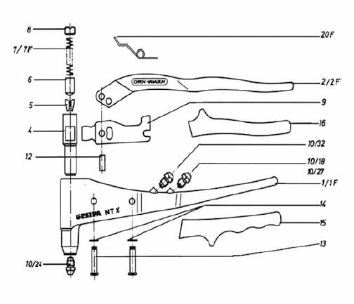 GESIPA NTX RECAMBIO MANGUITO