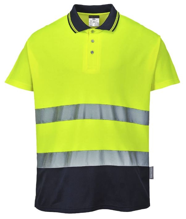 POLO 55%ALG.45%POL. AV AM/MARINO M/CORTA T/ S - 4XL(S174)