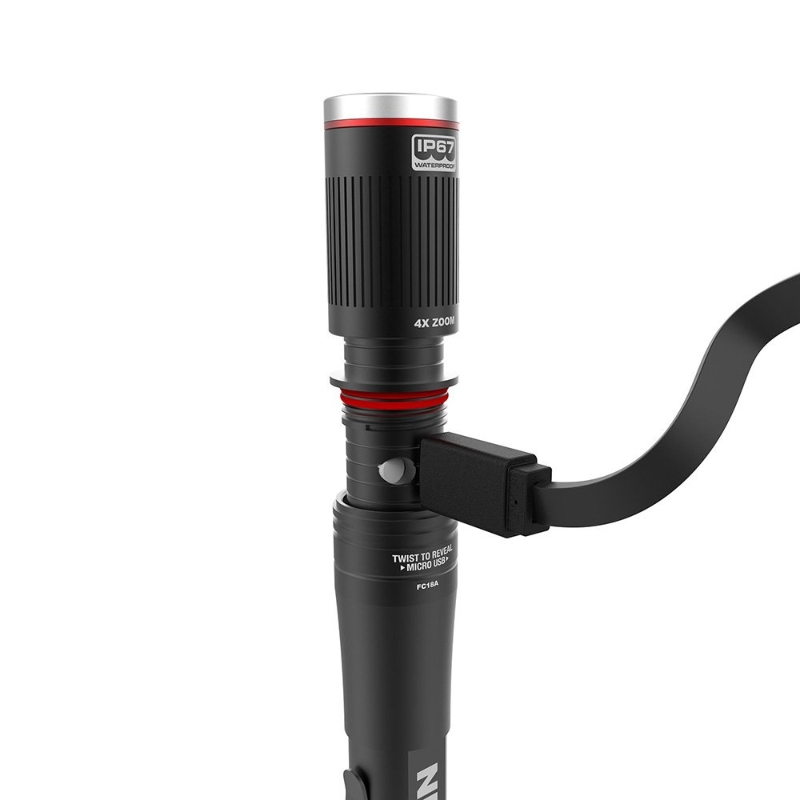 LINTERNA REC. BOLI 500 LUMENS + LUZ PERI