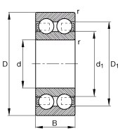 ROD.6203 H 2RS  INOX  //  RODAMIENTO BOLAS