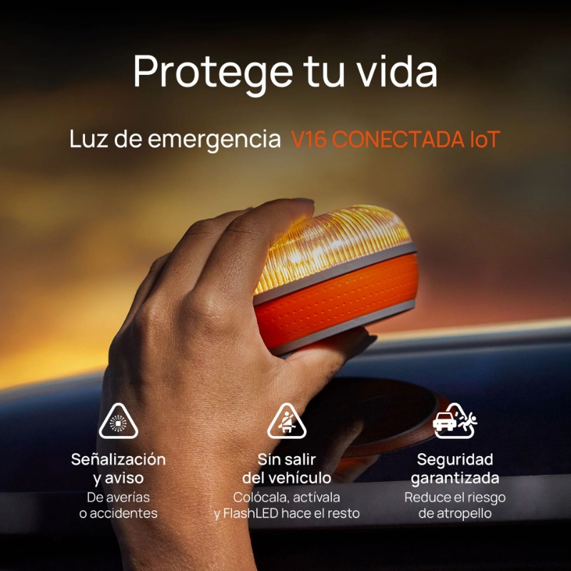  LUZ  DE EMERGENCIA  V16 HOMOLOGADA TRAF