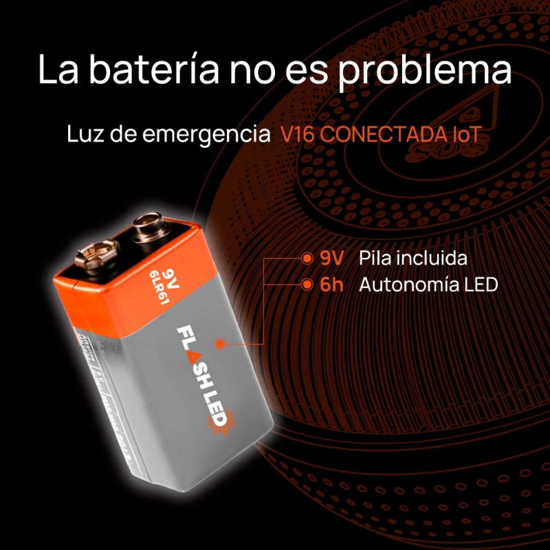  LUZ  DE EMERGENCIA  V16 HOMOLOGADA TRAF