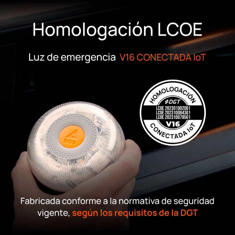  LUZ  DE EMERGENCIA  V16 HOMOLOGADA TRAF