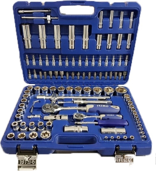 JUEGO DE LLAVES DE VASO+PUNTAS 1/4-1/2 (109 PIEZAS)