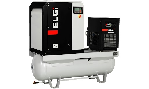 COMPRESOR ROTATIVO ELGI EN 15 - 15Kw  SOBRE SUELO