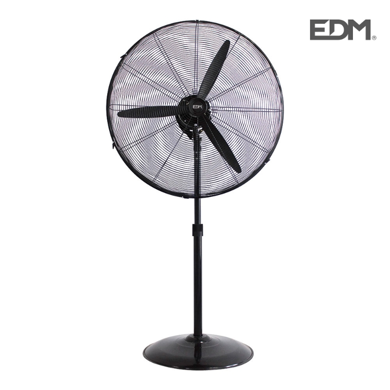 VENTILADOR INDUSTRIAL DE SUELO NEGRO 45W