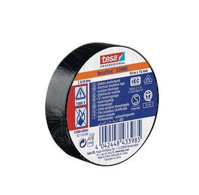 CINTA ADHESIVA AISLANTE NEGRO PVC 10mt X