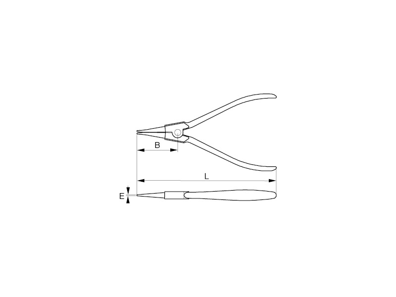 ALICATE RECTO PARA ANILLOS EXTERIORES, 3