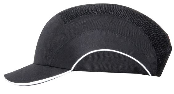 GORRA ANTIGOLPES EN812 NEGRA VISERA 5 CM