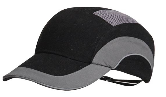 GORRA ANTIGOLPES EN812 NEGRA/GRIS VISERA