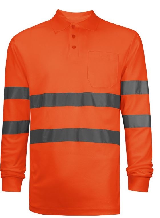            POLO M/LARGA AV NARANJA ALGOD