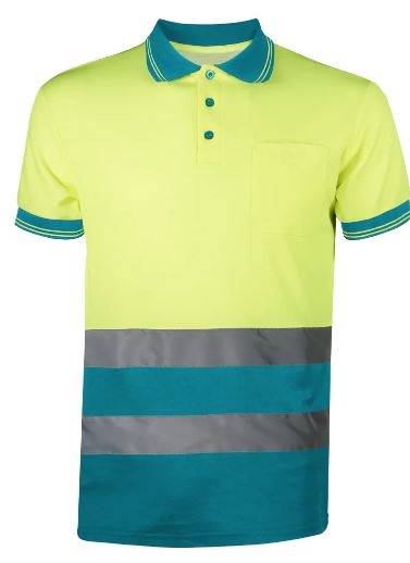            POLO M/CORTA AV AMARILLO/TURQ