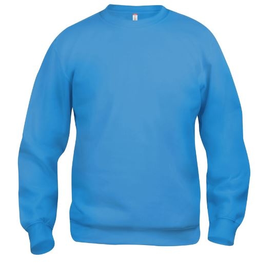 SUDADERA AZUL TURQUESA CUELLO REDONDO (C