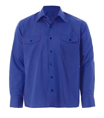CAMISA MANGA LARGA ALGODON AZULINA 2 BOL
