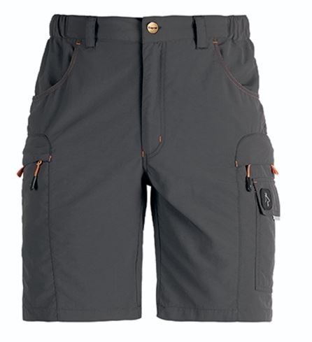       BERMUDA NYLON GRIS MULTIBOLSILLOS 