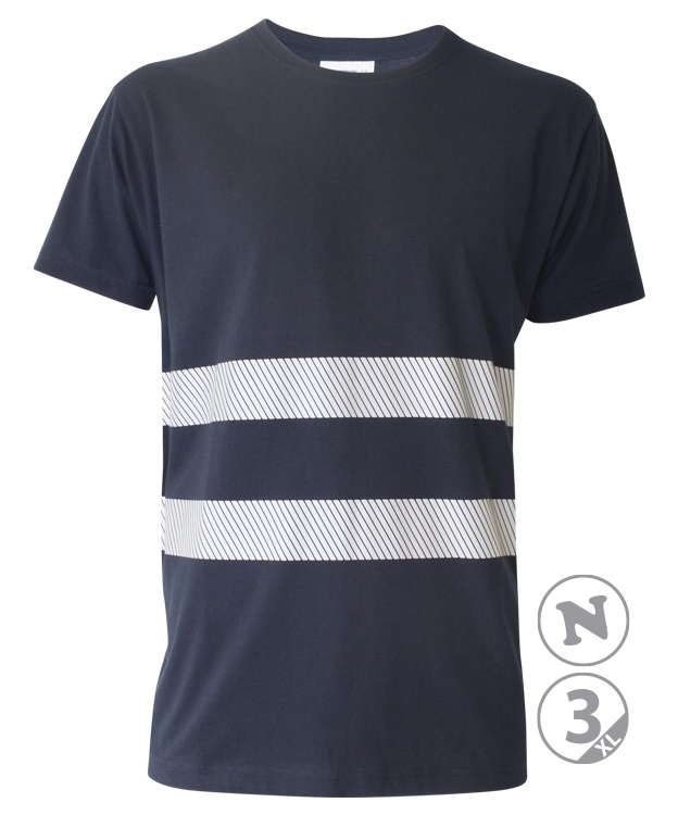 CAMISETA MANGA CORTA ALGODÓN MARINO REFL