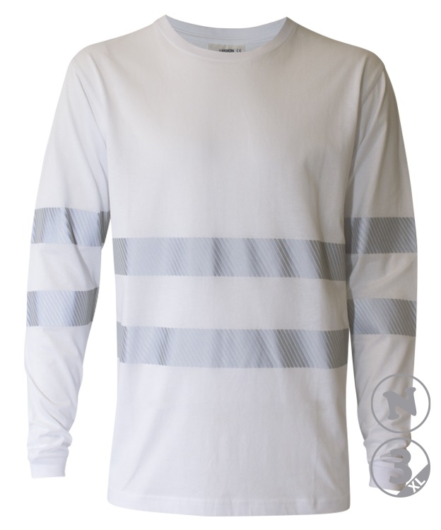 CAMISETA MANGA LARGA ALGODÓN BLANCO REFL