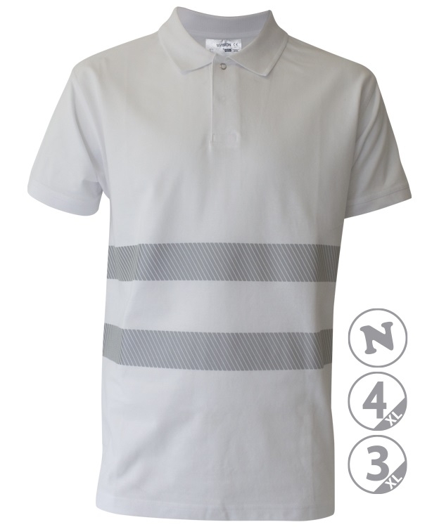 POLO MANGA CORTA ALGODÓN BLANCO REFLEX (