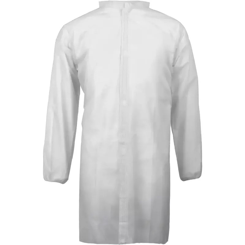 BATA DESECHABLE PP BLANCO 40g. VELCRO (P
