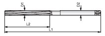 ESCARIADOR MANO DIN 206B Ø12 H7 HSS