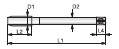 M.MAQ. C35A/1 DIN 374 M-8 x 1 6H HSSE NOGRIP-I