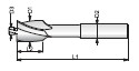 AVELLANADOR DIN 373 HSSE Ø8x4,5 (M4)(SUSTITUIDO J00531959)