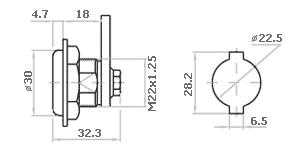 CERRADURA 200050 CABEZA TRIANG