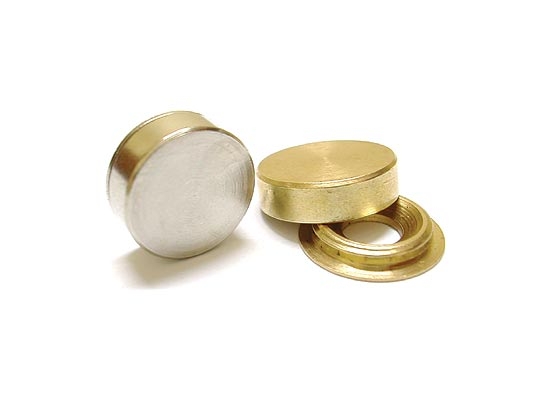 EMBELLECEDOR Ø14mm LISO LATON CROMADO