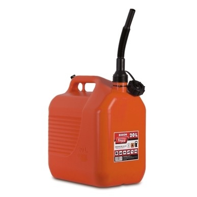 BIDON NARANJA 20L CON CANULA TRASV.LIQ CARBUR. 345X234X377mm