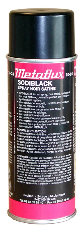 70-24 SODIBLACK NOIR SATINE 400ml NEGRO SATINADO