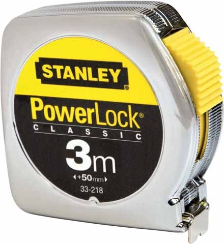 0-33-218-1 FLEXOMETRO POWERLOCK 3mt CARCASA METALICA CROMADA