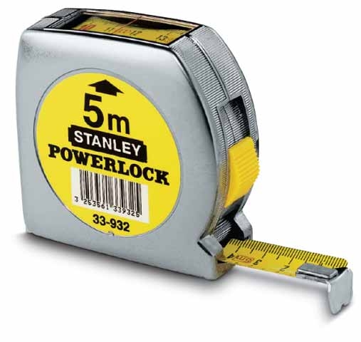 0-33-932-6 FLEXOMETRO POWERLOCK 5mt ABS CROM. LECTURA DIRECTA