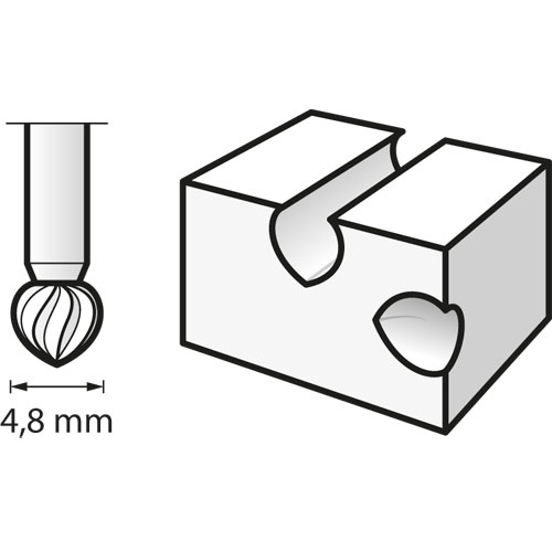 DREMEL FRESA PARA TALADRO Ø4.8mm REF.192