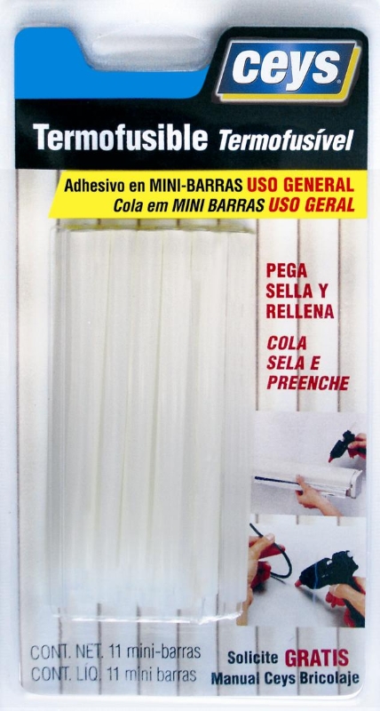 CEYS MINI BARRAS TERMOFUSIBLES (BLISTER 11 un)