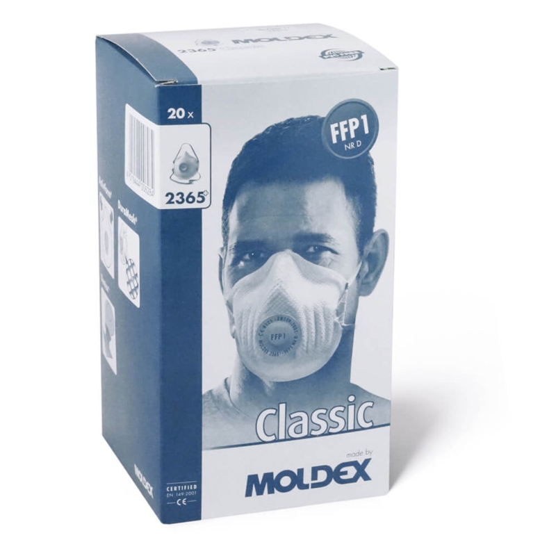 MOLDEX CAJA 20 UDES MASCARILLA DESECHABLE 2365 FFP1 C/VALVULA*