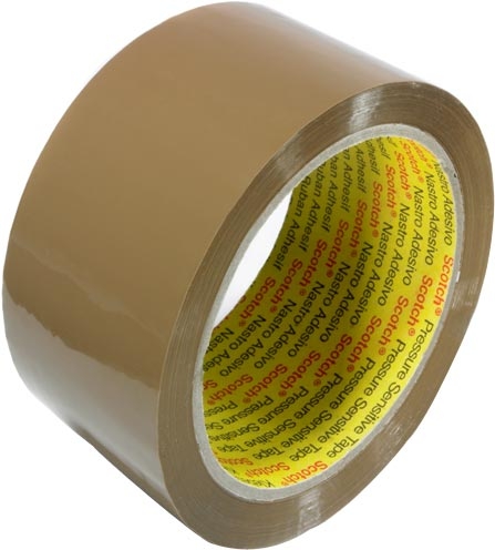 CINTA ADHESIVA EMBALAR MARRON PVC 132mt X 50mm