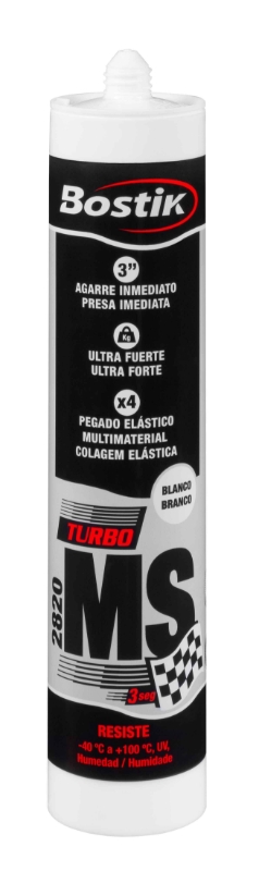 BOSTIK MASILLA MULTIUSOS MS TURBO BLANCO 290ml