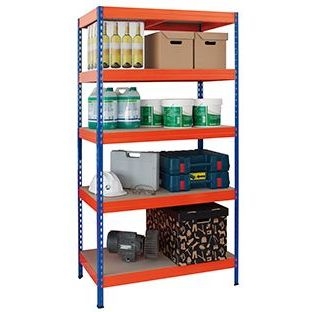 KIT ESTANTERIA STABIL 100/50 300KG 1920x1000x50mm NARANJA/AZUL
