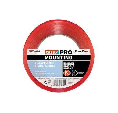 CINTA ADHESIVA DOBLE CARA 4965 25mt X 19mm TRANSPARENTE