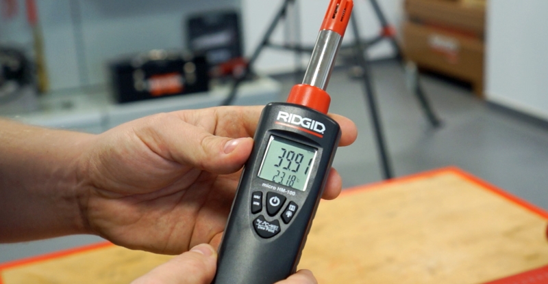 RIDGID MEDIDOR HUMEDAD Y TEMPERATURA HM-