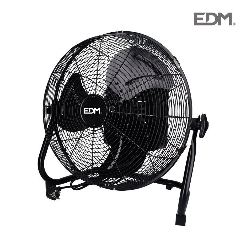 VENTILADOR INDUSTRIAL OSCILANTE NEGRO 60W Ø ASPAS 40 cm EDM